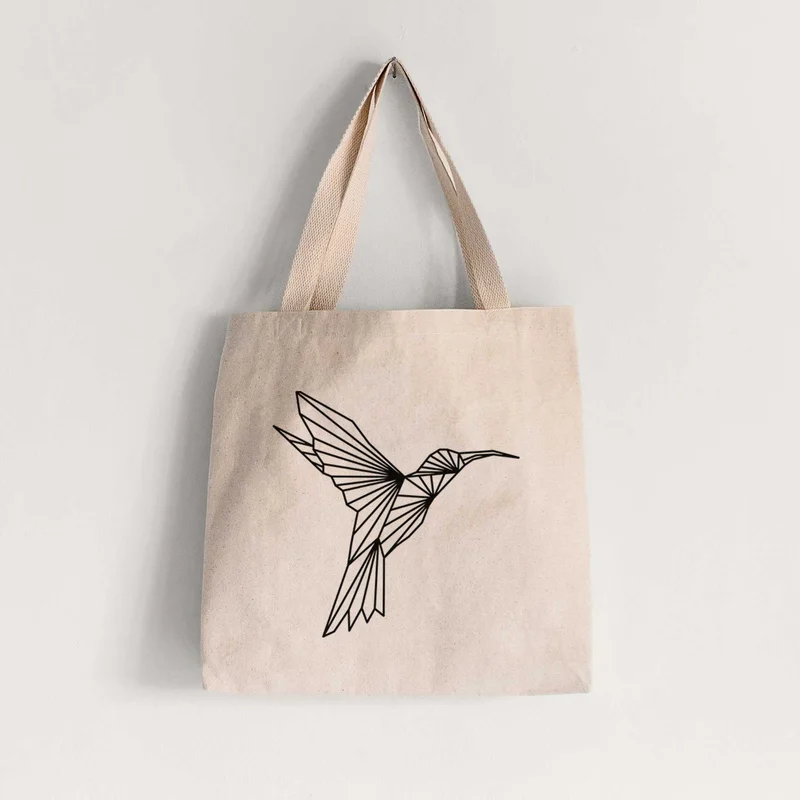 Geometric Hummingbird – Tote Bag
