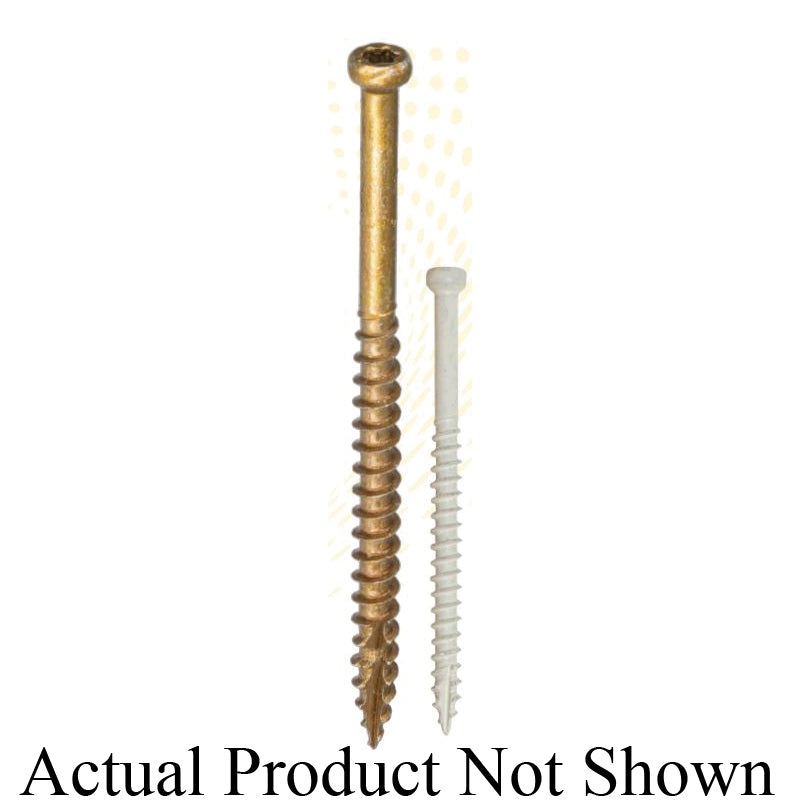 GRK FASTENERS Fin/Trim 115734 Finishing Screw, Star Drive, Trim Head, 3-1/8 in OAL, Climatek-Coated