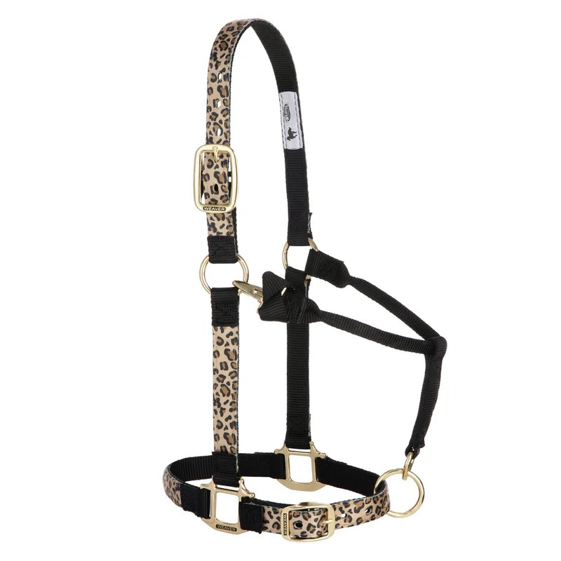 Halter Patterned Adjustable 1Thick #35-6785 Leopard Print