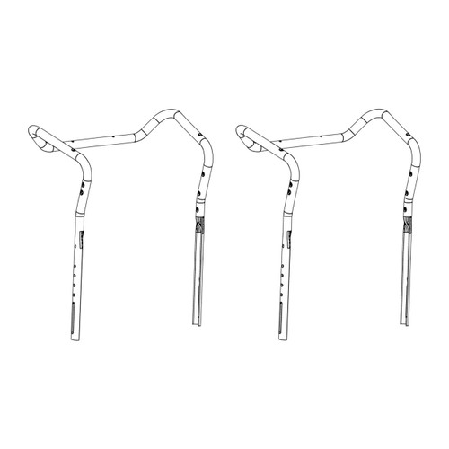 HANDLE.UPPER.498 OEM (2 Pack) For Husqvarna ST 430T Snow Blower