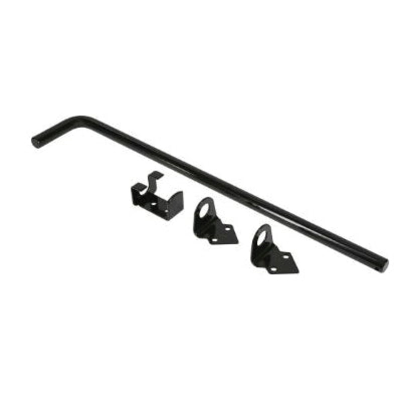 HARDWARE ESSENTIALS 851364 Adjustable Cane Bolt, Horizontal, Vertical Orientation, Steel, Black-Coated