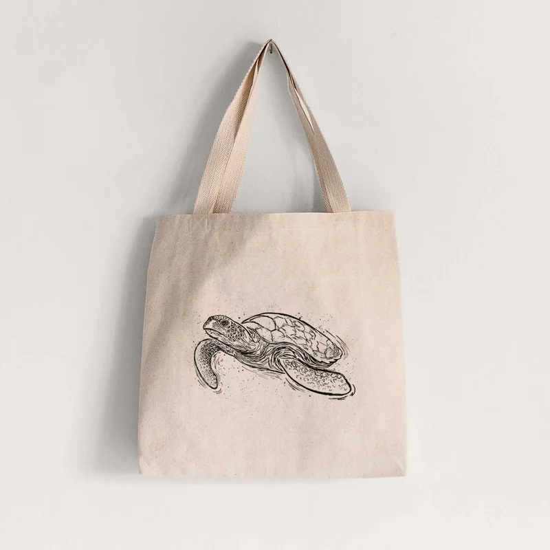 Hawksbill Sea Turtle – Eretmochelys imbricata – Tote Bag