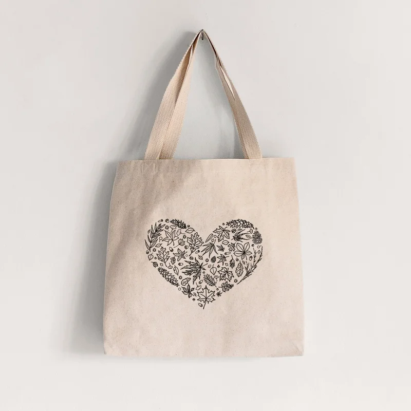 Heart Full of Autumn Leaves – Tote Bag