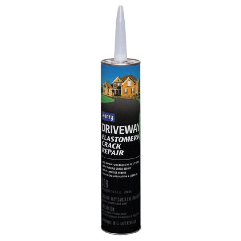 Henry HE308004 Elastomeric Crack Repair, Viscous Liquid, Black, 10.1 fl-oz, Cartridge