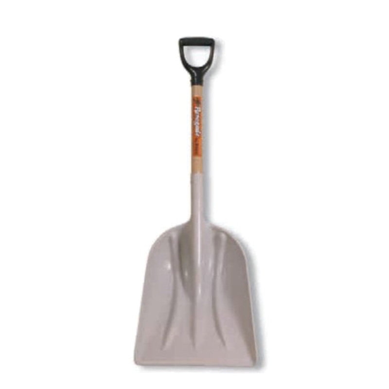 HISCO HINSS12D-W Non-Sparking Specialty Scoop, 14-1/2 in W Blade, 17-3/4 in L Blade, Plastic Blade, Ashwood Handle