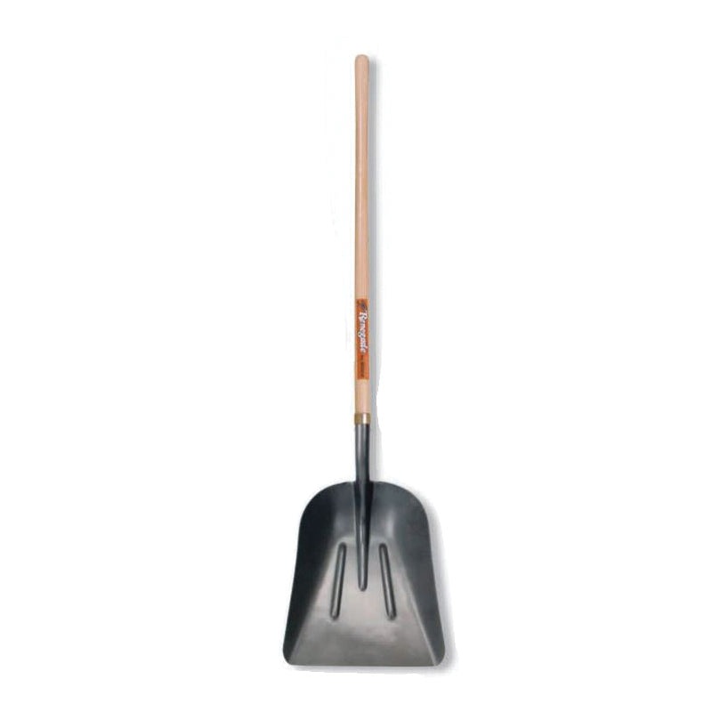 HISCO HISGS10L-W Large Grain Scoop, 14-1/2 in W Blade, 18 in L Blade, Steel Blade, Ashwood Handle