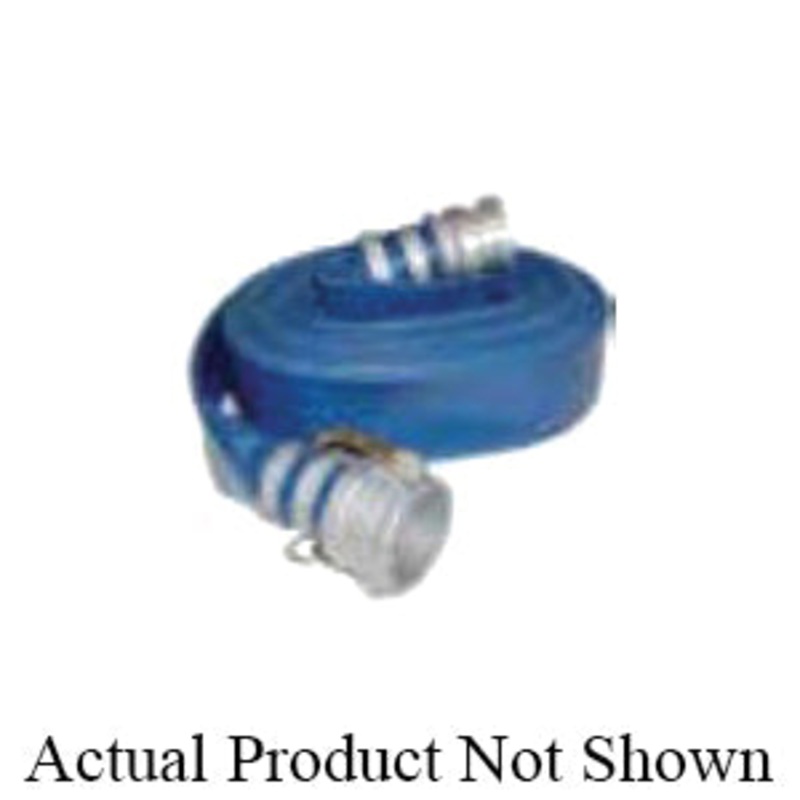 HONDA 1148-1500-50CE Hose Assembly, 50 ft L, Camlock, 90 psi, Blue