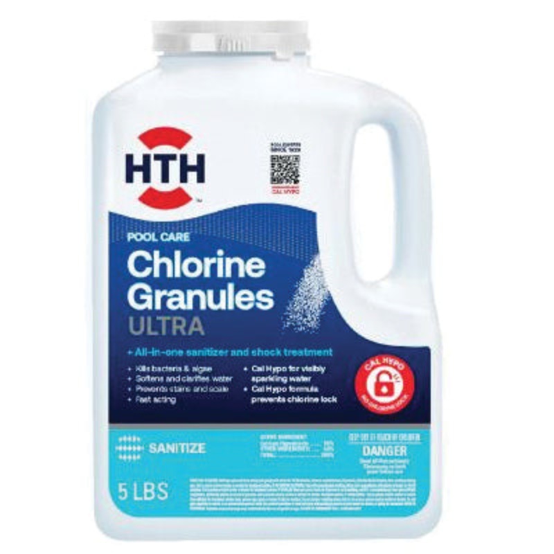 HTH Ultra Series 22017 Pool Care Chlorine Granule, 5 lb
