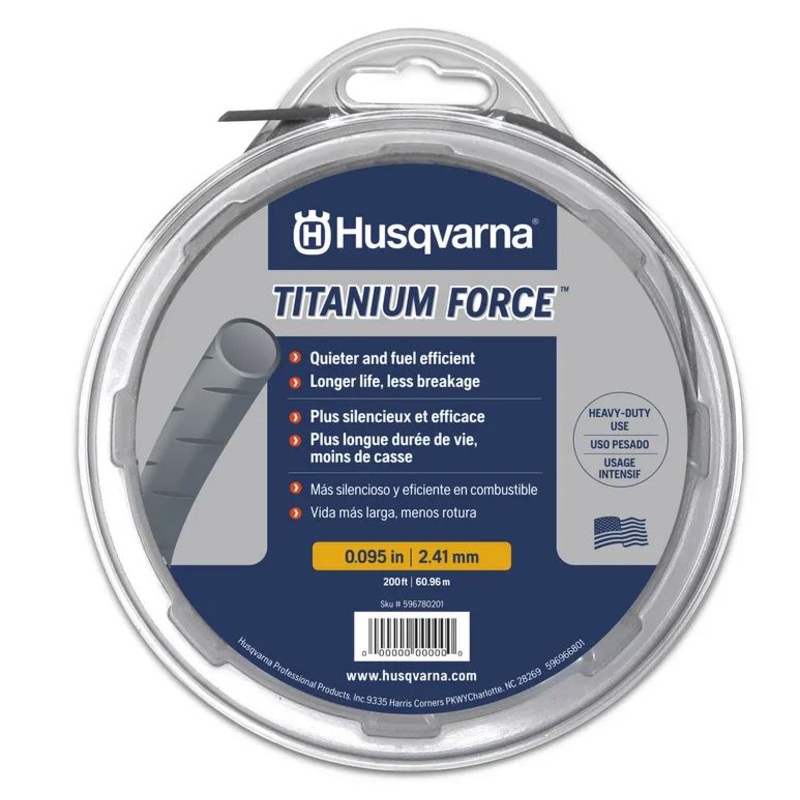 Husqvarna .105 1/2 Pound Spool TITANIUM LINE#639005103