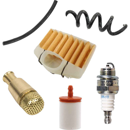 HUSQVARNA 365 AIR-OIL-FUEL FILTERS SPARK PLUG FUEL LINES PRIMER BULB KIT OEM