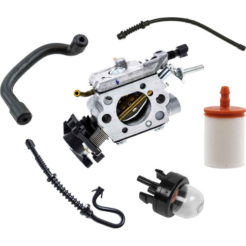 HUSQVARNA 450 COMPLETE CARBURETOR FUEL FILTER-GROMMET-LINES PRIMER BULB KIT OEM