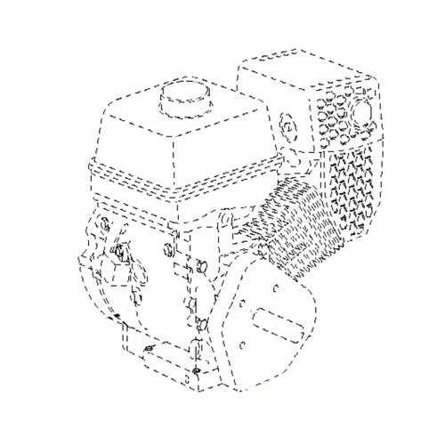532445964 Rp Engine Lct 208cc 14650124p Husqvarna Genuine OEM Part - SUPERSEDED FROM 532418967, 532420614, 580352401