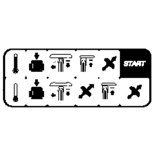 544873802 Label Start Instruction K1270 Husqvarna Genuine OEM Part