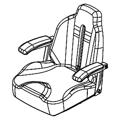 579866106 Seat W/Out Slides Husqvarna Genuine OEM Part