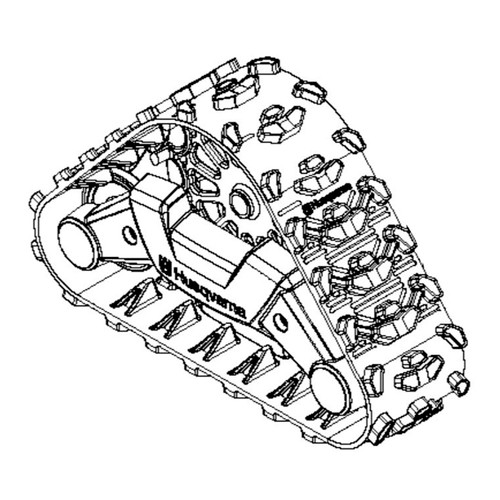 586990202 Wheel Wheel Track Assembly Rh Husqvarna Genuine OEM Part