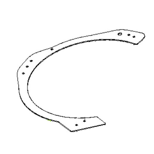 589358502 Baffle Plate Pnt 107crd Lt Blk Husqvarna Genuine OEM Part