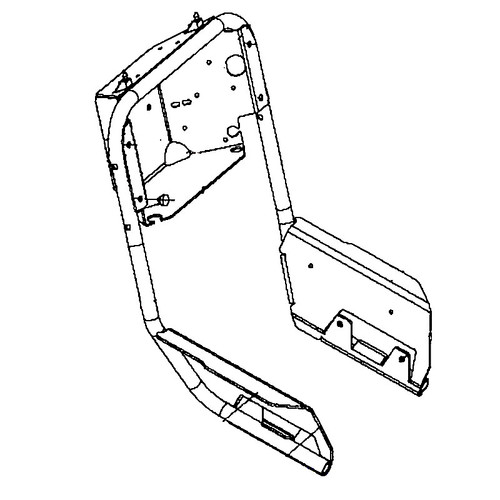 589875702 Handle Lower Weldment Ms498 Gr Husqvarna Genuine OEM Part