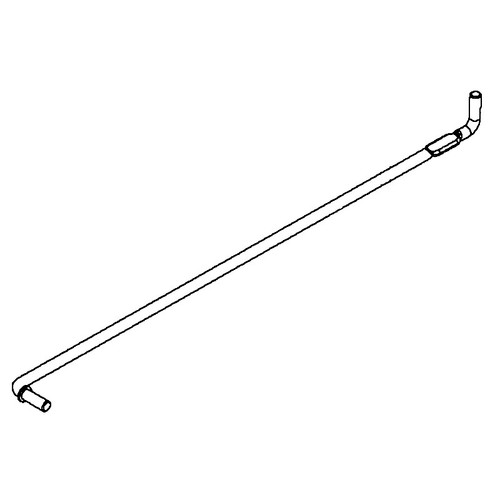 590507202 Rod Seat Stay Clear Zinc Husqvarna Genuine OEM Part - SUPERSEDED FROM 590507201