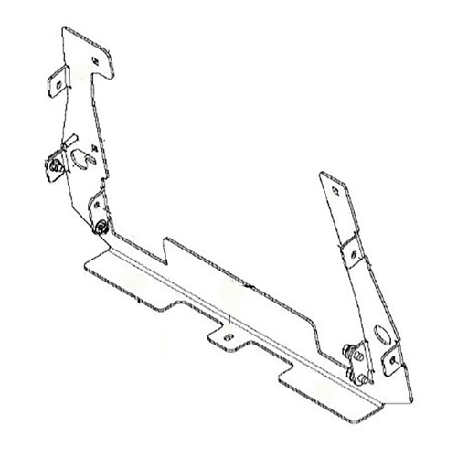 590742506 Column Rear Top Vz Ms498 Grey Husqvarna Genuine OEM Part