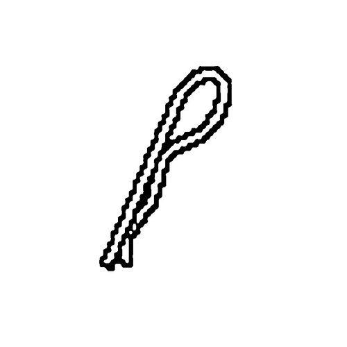 591101702 Pin Hair Double Loop W/ Lanya Husqvarna Genuine OEM Part - SUPERSEDED FROM 591101701