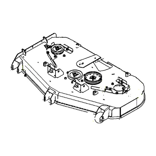 591359703 Deck.Svc.W/Decals.60.10Ga.Org Husqvarna Genuine OEM Part