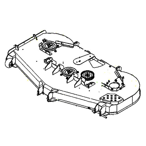 591359706 Deck.Svc.W/Decals.72.7Ga.Org Husqvarna Genuine OEM Part