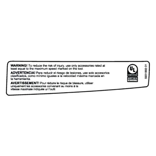 593199201 Decal Left Us Husqvarna Genuine OEM Part