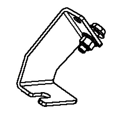 593279902 Bracket Brake Lt Black Ms431 Husqvarna Genuine OEM Part - SUPERSEDED FROM 575229702