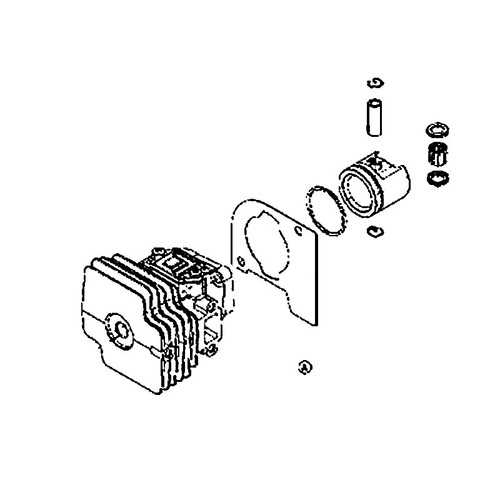 597024402 Cylinder Assy Cylinder Piston Husqvarna Genuine OEM Part
