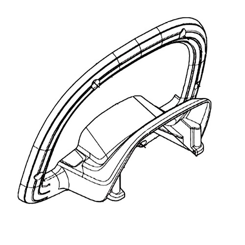 598460601 Front Handle Handguard Husqvarna Genuine OEM Part