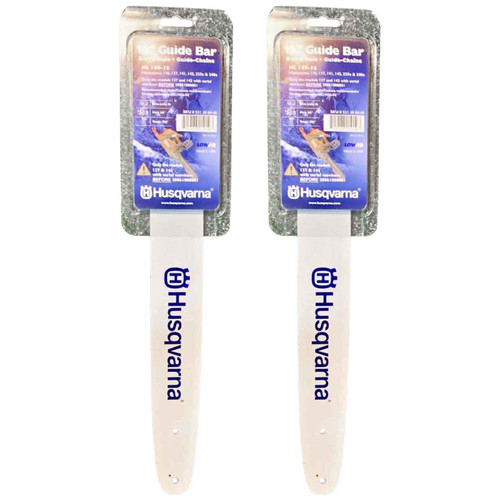 HUSQVARNA Guide Bar- Laminated ,16"BAR, 56 DRIVE LINKS, .050"GAUGE, 3/8" - 2 PACK