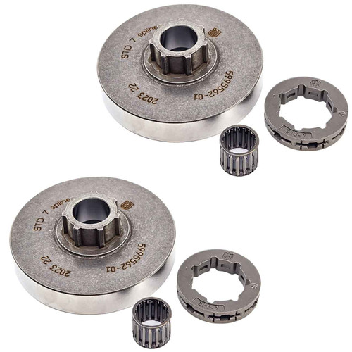 Husqvarna OEM CLUTCH DRUM ASSEMBLY 3/8-7T 575261011 (2 Pack)