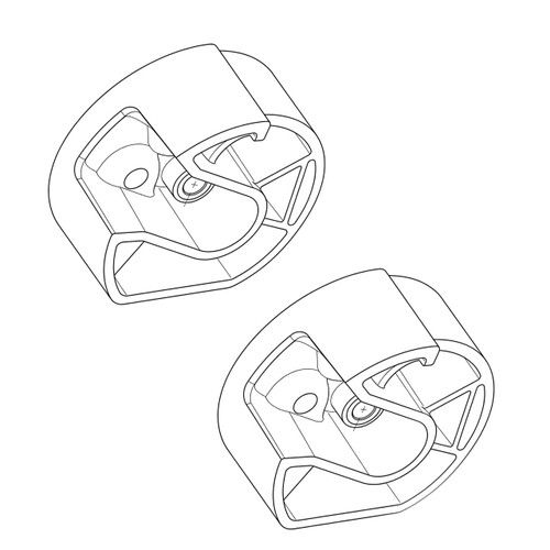 Husqvarna OEM HAND GUARD BATTERY CHAINSAW 593191801 (2 Pack)