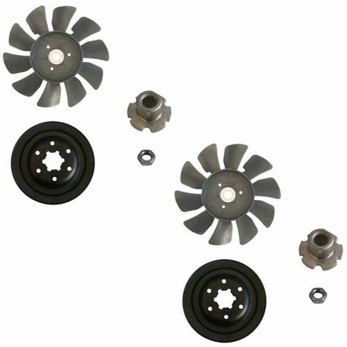 Husqvarna OEM KIT FAN/PULLEY 72137 501403602 (2 Pack)