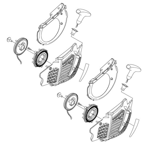 Husqvarna OEM RECOIL ASSEMBLY 578385806 (2 Pack)