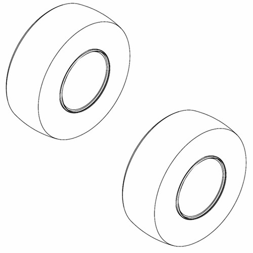 Husqvarna OEM TIRE.REAR.K505.23X10.5-12.SVC 593145201 (2 Pack)