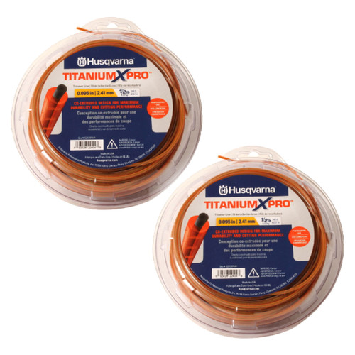 Husqvarna OEM TITANIUM XPRO .095 X 140' 529337601 (2 Pack)