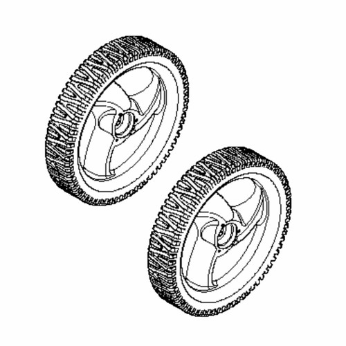 Husqvarna OEM WHEEL.11.AW/RW.MAG2.R3.460.BB 585437308 (2 Pack)