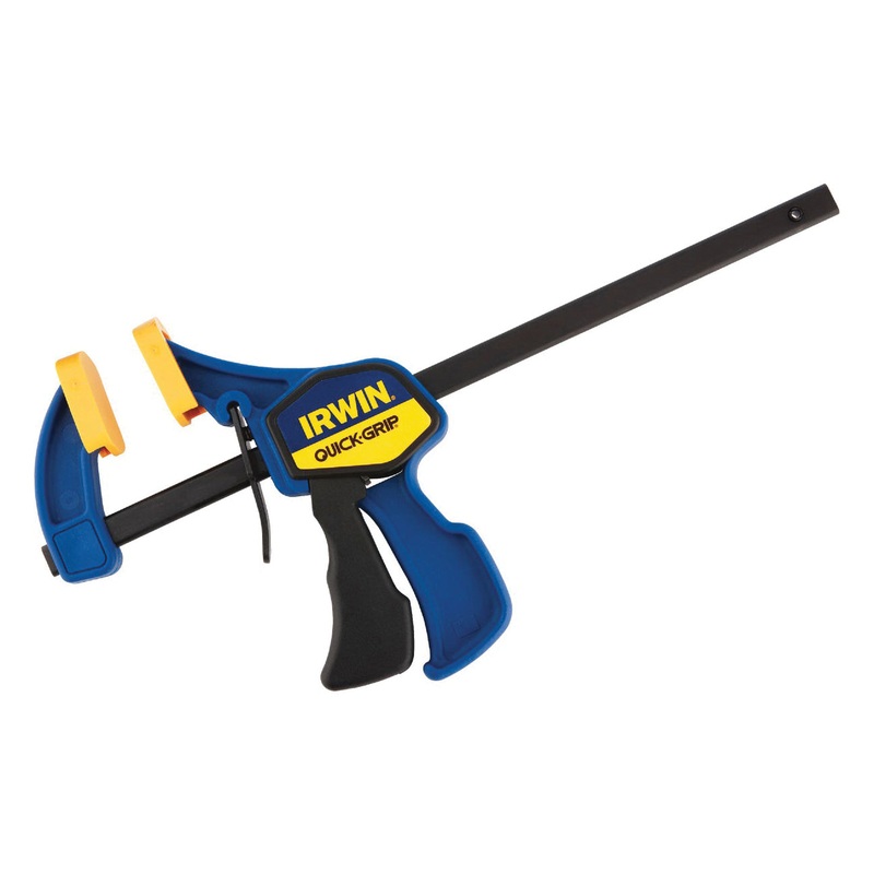 IRWIN QUICK-GRIP 1964742 Mini Bar Clamp, 6 in Clamping, 2-7/16 in D Throat, 150 lb Clamping