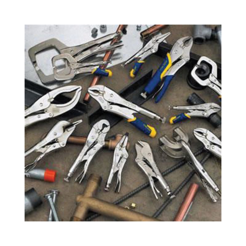 IRWIN VISE-GRIP The Original 702L3 Locking Plier, 7 in OAL, 3/8 in W Jaw, Curved Jaw