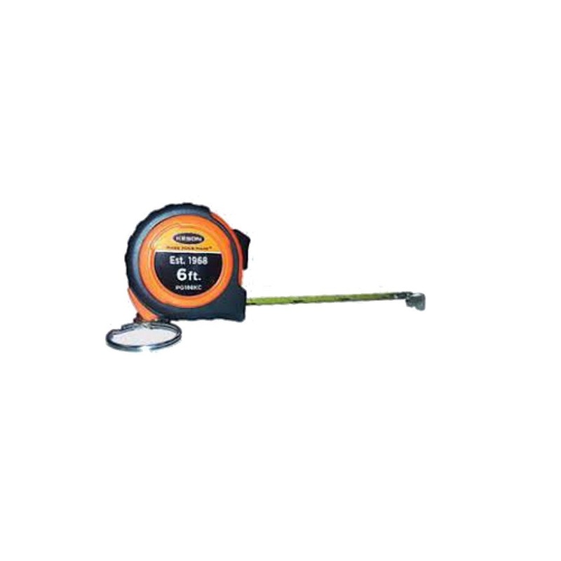 Keson 6ft Keychain Pocket Measuring Tape (24-Pack)
