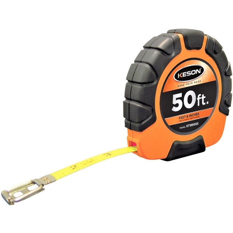 Keson ST Nylon Coated Steel Long Measuring Tape with Hook