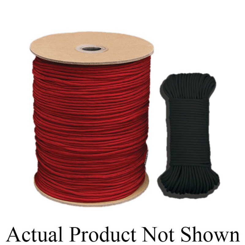 Koch INDUSTRIES INC 5550336 Paracord, 100 ft L, Red