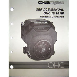Kohler OHC 16HP & 18HP Horizontal Crankshaft Engine Repair Manual TP-2480
