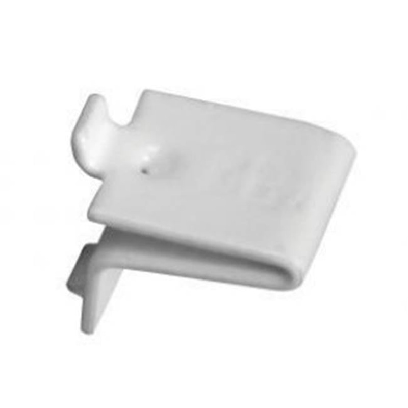 KV 256S WH Shelf Support Clip, Steel, White, For Use With: Solid Shelf Types and 255 Series or 255AL Series Pilaster