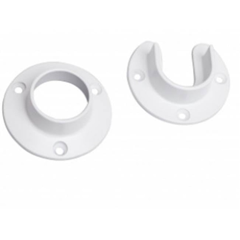 KV CLOSET-PRO HD CD-0010-WT Pole Socket, Steel