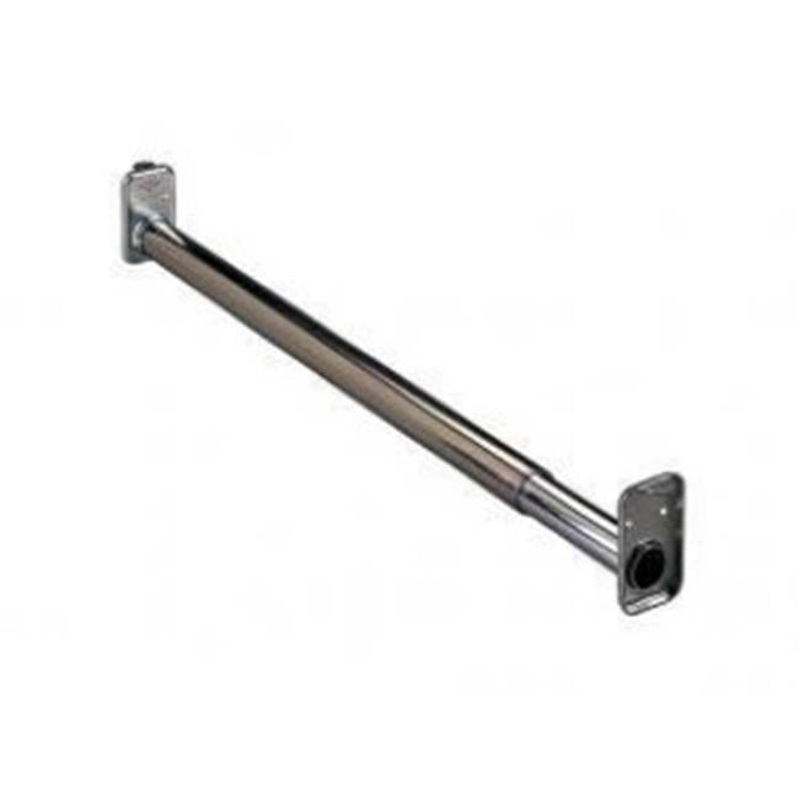 KV KV2 Series KV2 ZC 48 Adjustable Closet Rod, 48 to 72 in L, Steel, Zinc
