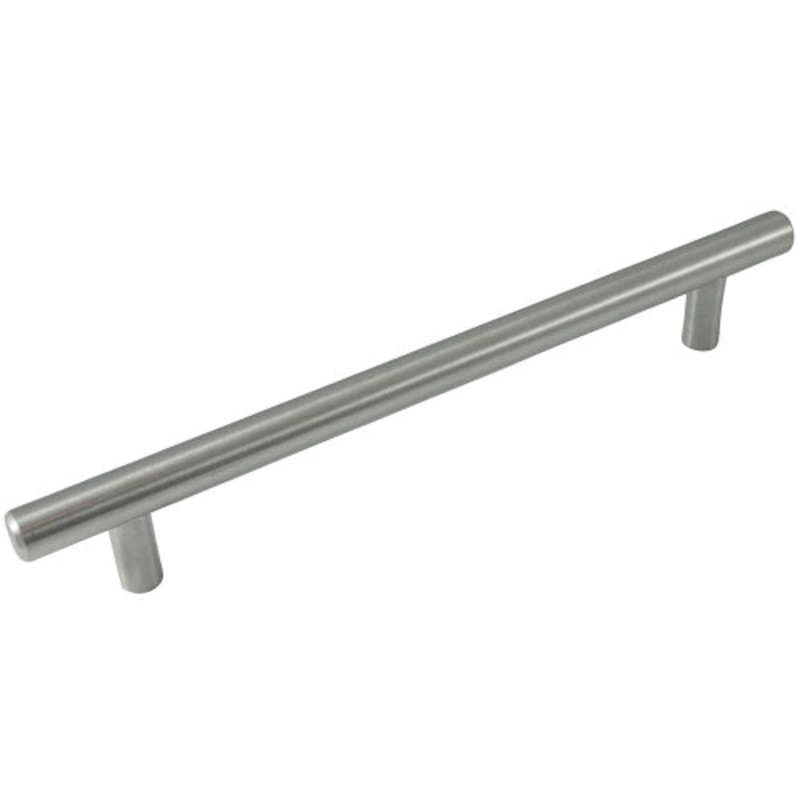 Laurey Melrose Series 87003 T-Bar Pull, 210 mm L Handle, 32 mm H Handle, Steel, Brushed Satin Nickel