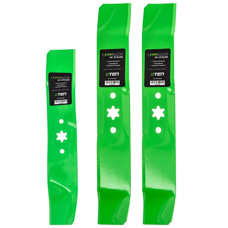 LawnRAZOR Deck Mower Blade Set For Huskee Columbia MTD Gold MK1002447
