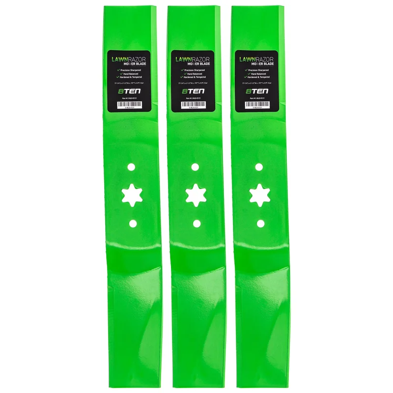 LawnRAZOR High Lift Blade For Huskee Yard-Machines White Outdoor 942-0623 742-0623 OEM-742-0623 | 3-PACK